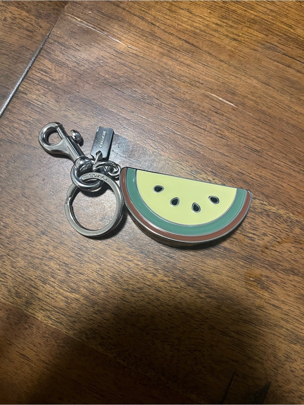 Coach Kids Watermelon Slice Keychain Charm